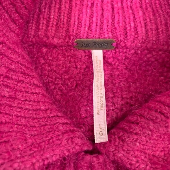 Free People Fuchsia Fizz Every Cloud Pullover sweater - Picture 8 of 12